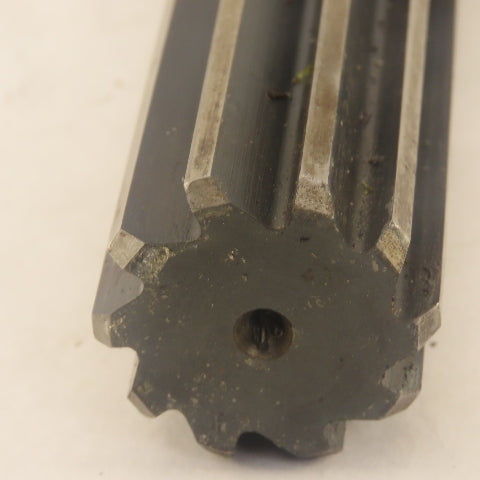 1" Straight 10  Flute Reamer Morse Taper MT3 Shank 5" Flute Length