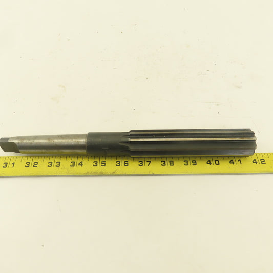 1" Straight 10  Flute Reamer Morse Taper MT3 Shank 5" Flute Length
