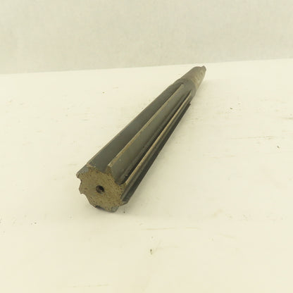 1-1/8" Straight 10 Flute Reamer Morse Taper MT3 Shank 6" Flute Length