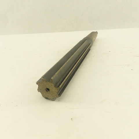 1-1/8" Straight 10 Flute Reamer Morse Taper MT3 Shank 6" Flute Length