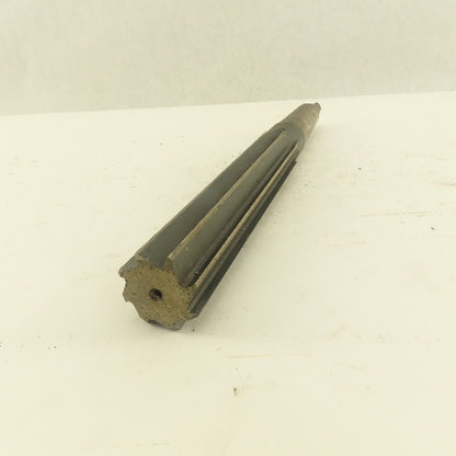 1-1/8" Straight 10 Flute Reamer Morse Taper MT3 Shank 6" Flute Length