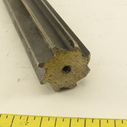 1-1/8" Straight 10 Flute Reamer Morse Taper MT3 Shank 6" Flute Length