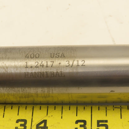 1.2417 Straight 8 Flute Chucking Reamer 1-1/4" Shank Carbide 3" Flute Length