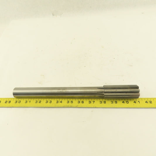 1.2417 Straight 8 Flute Chucking Reamer 1-1/4" Shank Carbide 3" Flute Length
