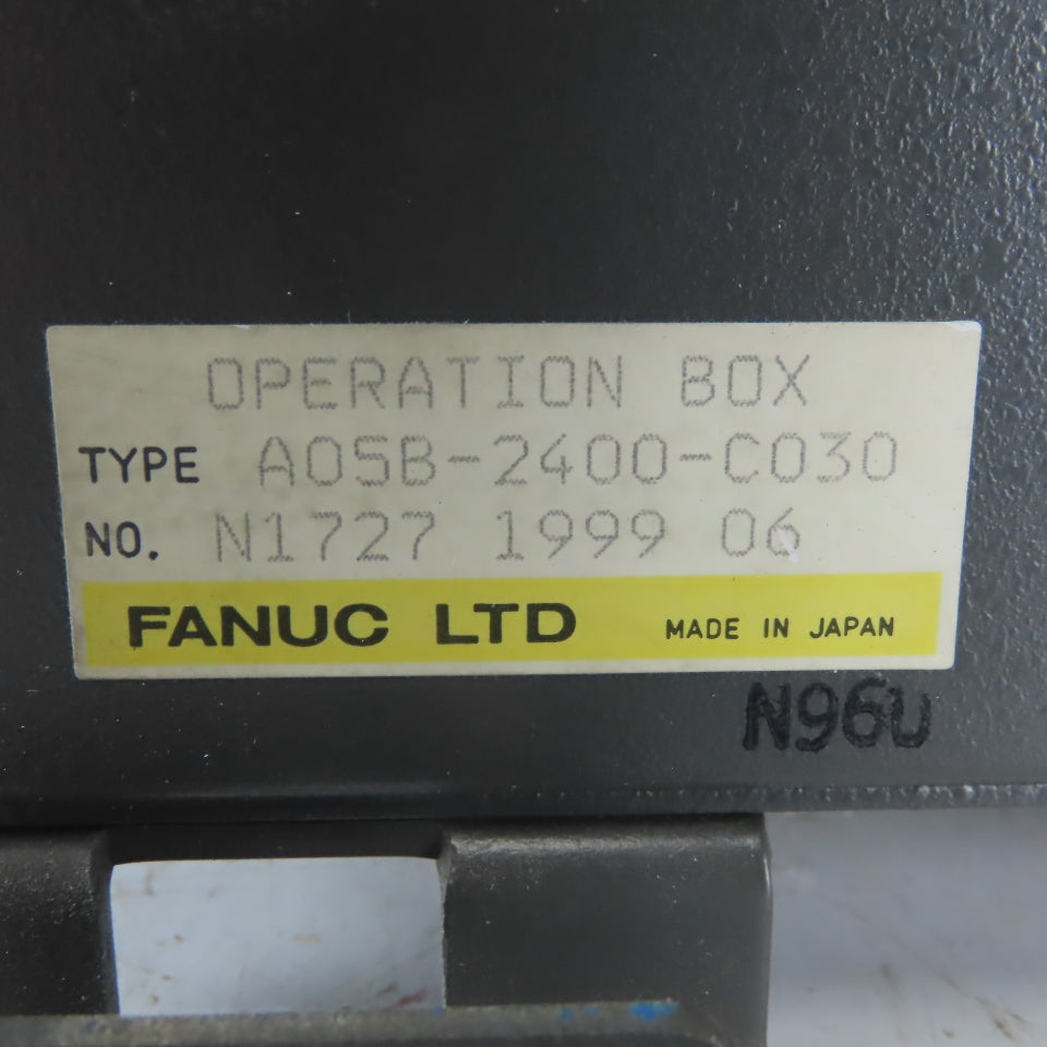 Fanuc A05B-2400-C030 System R-j3 Operation Box W/Model A I/O unit