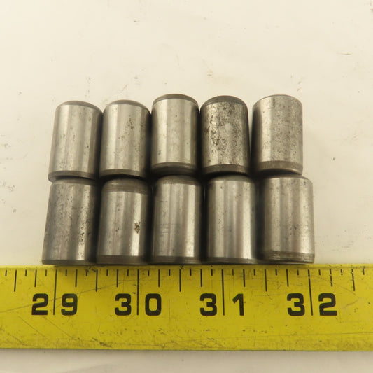5/8" x 1" Alloy Steel Dowel Pin Lot Of 10