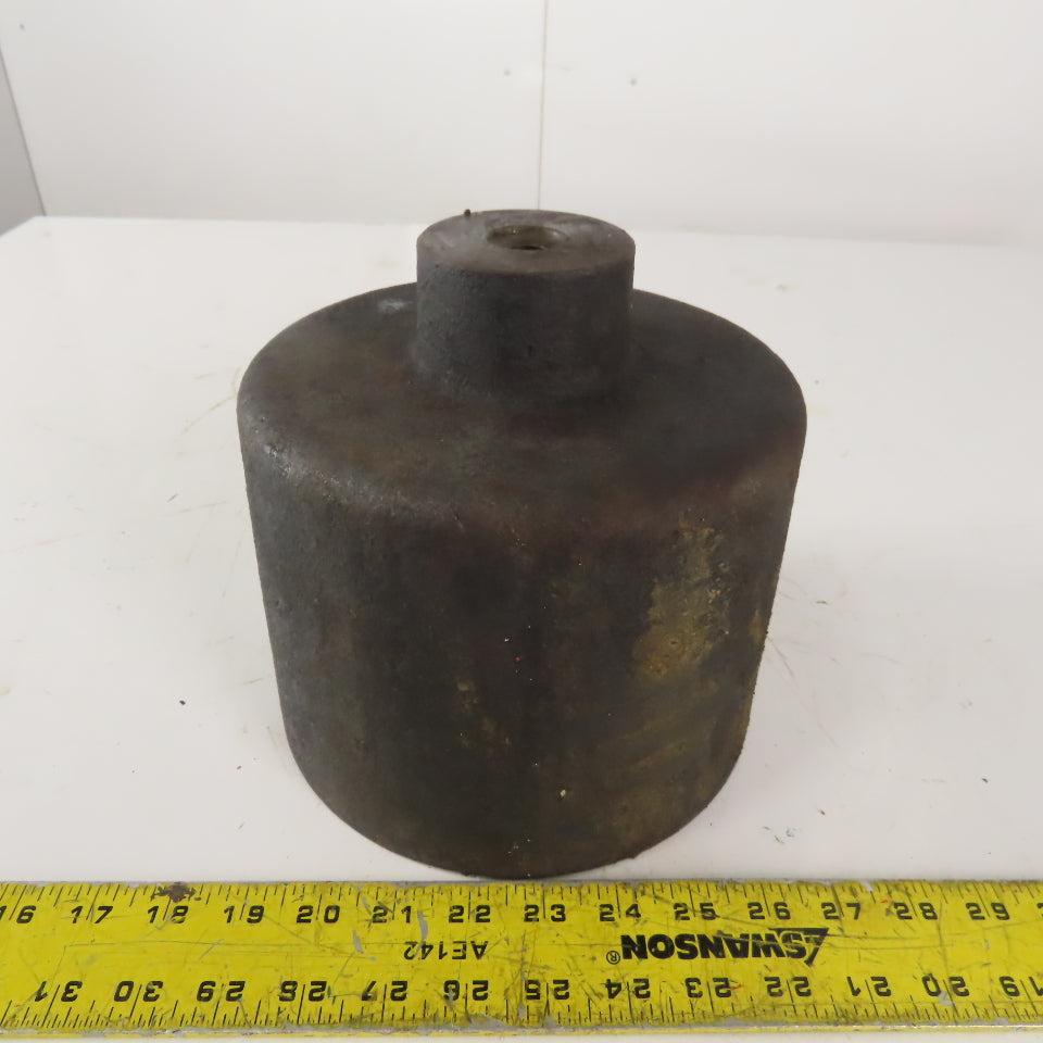 7-3/4" High x 8" Diameter Cast Iron Machine Riser Feet Counter Weight