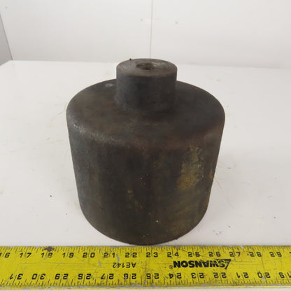 7-3/4" High x 8" Diameter Cast Iron Machine Riser Feet Counter Weight