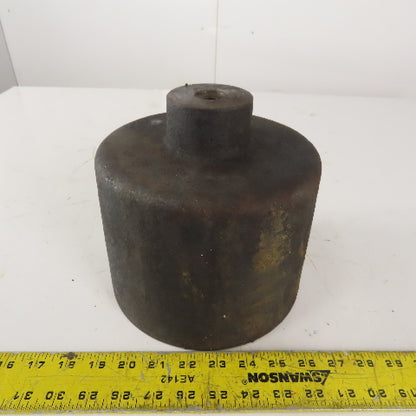7-3/4" High x 8" Diameter Cast Iron Machine Riser Feet Counter Weight