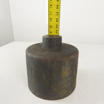 7-3/4" High x 8" Diameter Cast Iron Machine Riser Feet Counter Weight