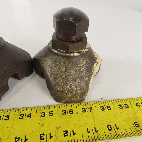 4" Adjustable Cast Iron Machine Riser Feet Lot of 4