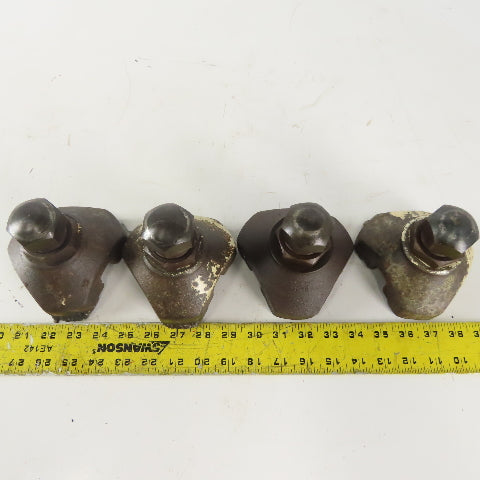 4" Adjustable Cast Iron Machine Riser Feet Lot of 4
