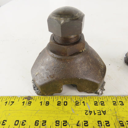 4" Adjustable Cast Iron Machine Riser Feet Lot of 4