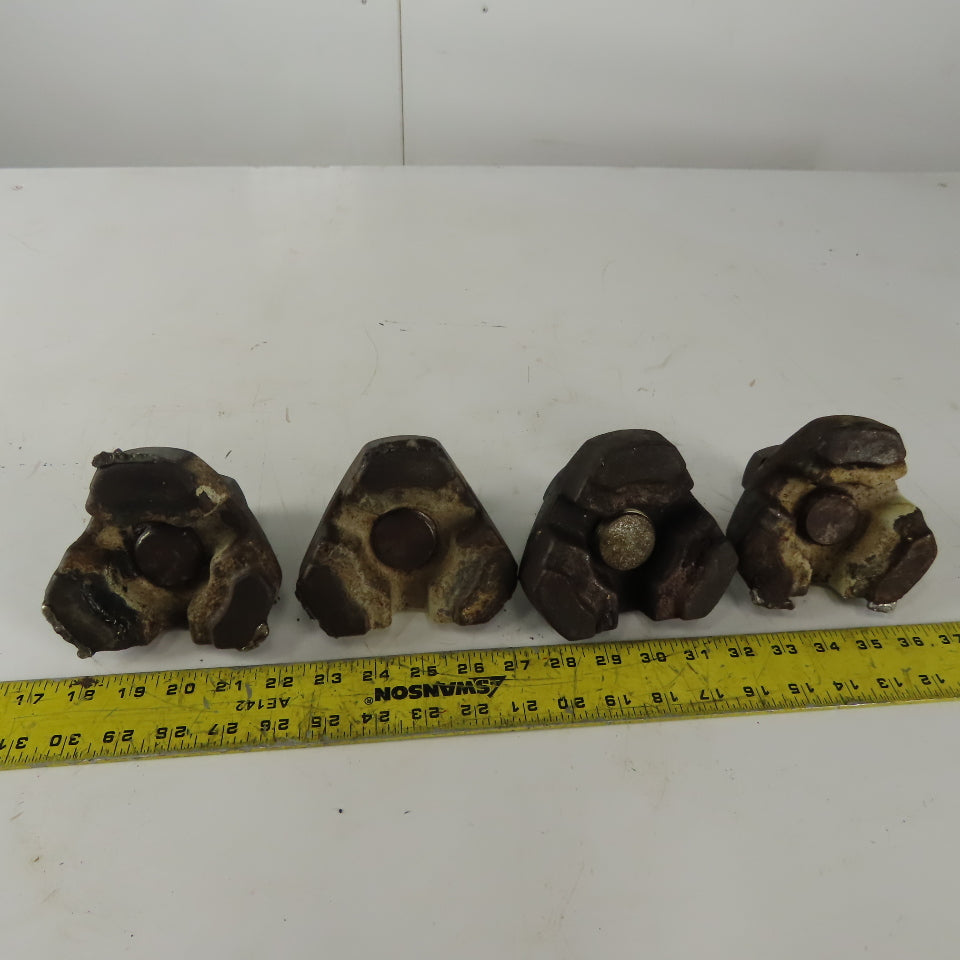 4" Adjustable Cast Iron Machine Riser Feet Lot of 4