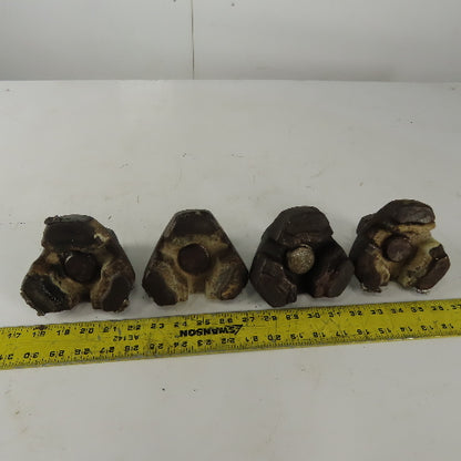 4" Adjustable Cast Iron Machine Riser Feet Lot of 4