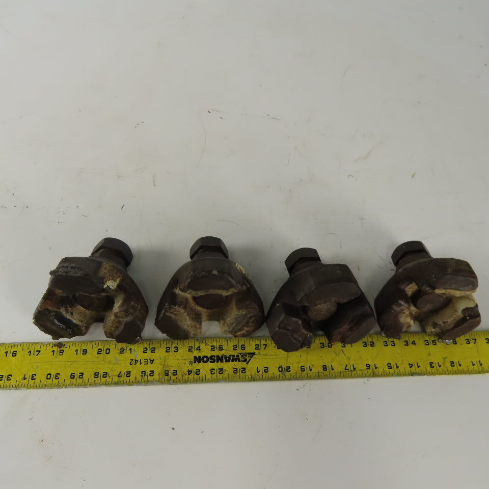4" Adjustable Cast Iron Machine Riser Feet Lot of 4