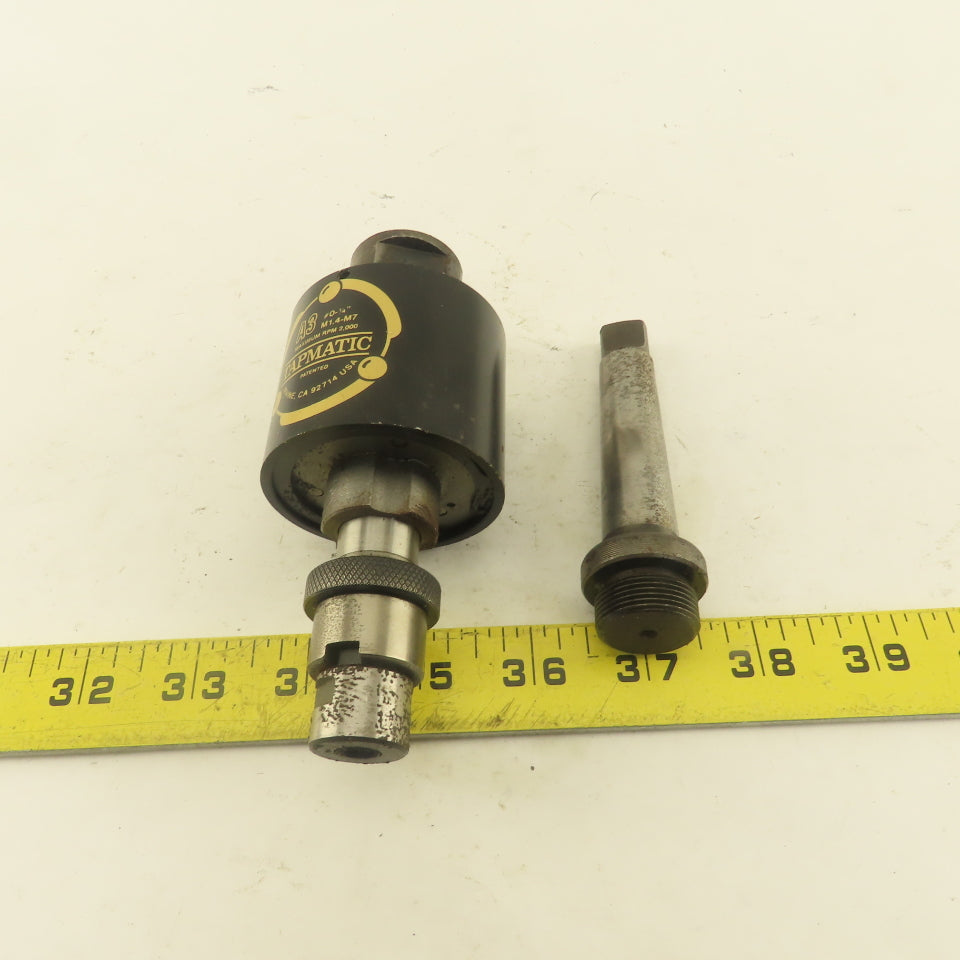 Tapmatic A3 #0-1/4" M1.4-M7 Tap Size Tapping Head Attachment Morse Taper MT#2