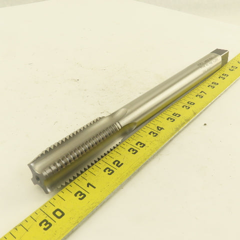 North American 1"-8 NC HS +.007 4 Flute Straight Hand Plug Tap 10" OAL