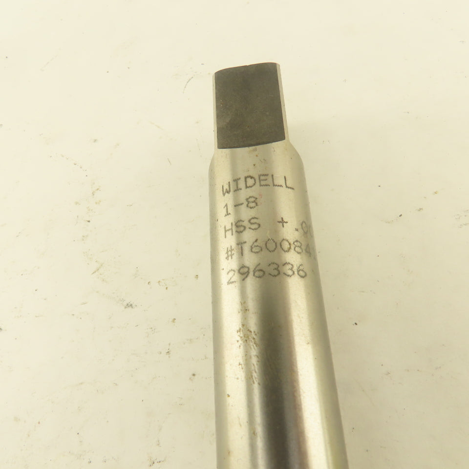 Widell 1"-8  HS +.007 4 Flute Straight Hand Plug Tap 11" OAL