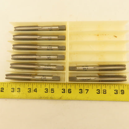 Vermont 7/16"-14 NC HSS GH-3 LEFT Hand Plug Tap Straight 4 Flute Lot of 8