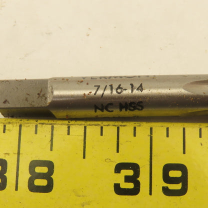 Vermont 7/16"-14 NC HSS GH-3 LEFT Hand Plug Tap Straight 4 Flute Lot of 8