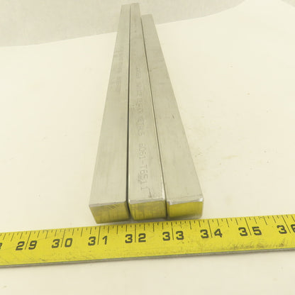 3/4" x 1" Rectangle Flat Bar Aluminum Solid Mill Stock  (2) 28" 21" Lot Of 3
