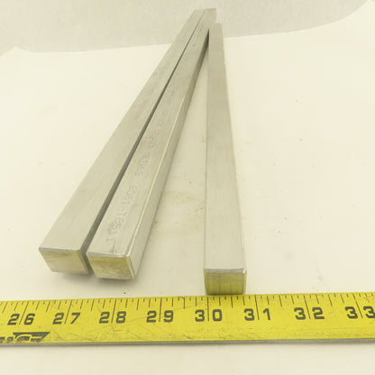 3/4" x 1" Rectangle Flat Bar Aluminum Solid Mill Stock  (2) 28" 21" Lot Of 3