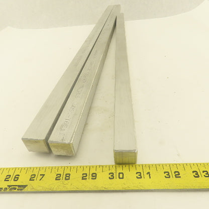3/4" x 1" Rectangle Flat Bar Aluminum Solid Mill Stock  (2) 28" 21" Lot Of 3