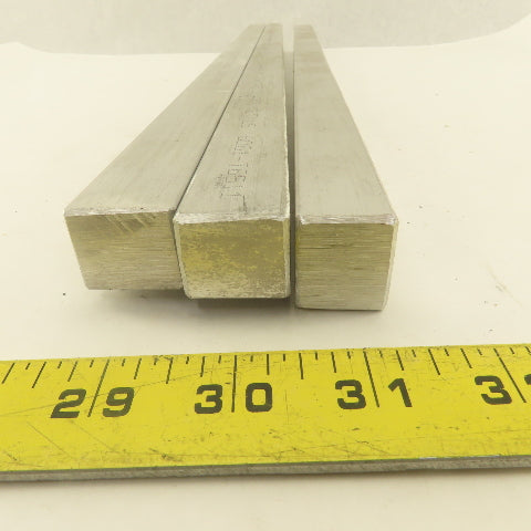 3/4" x 1" Rectangle Flat Bar Aluminum Solid Mill Stock  (2) 28" 21" Lot Of 3