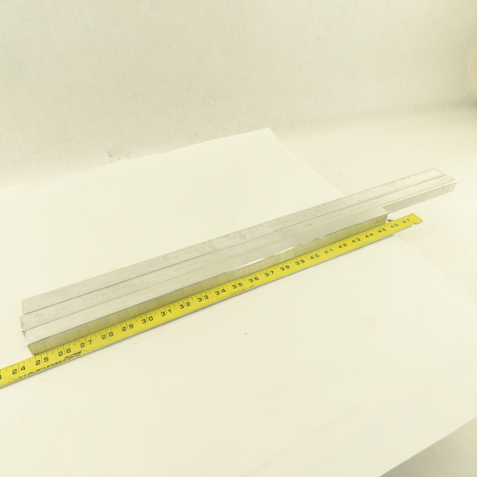 3/4" x 1" Rectangle Flat Bar Aluminum Solid Mill Stock  (2) 28" 21" Lot Of 3