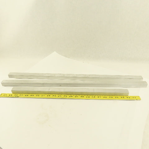 3/4" x 1" Rectangle Flat Bar Aluminum Solid Mill Stock  (2) 28" 21" Lot Of 3