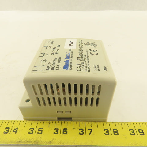 Altech Corp PS-4505 DR-4505 100-240VAC 1.5A Power Supply 5V DC Output 5A