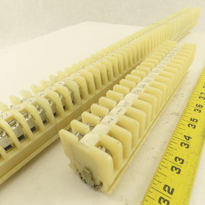 Allen Bradley Bul 1492 Style CA Single Pole Contact Blocks On Rail Lot Of 80