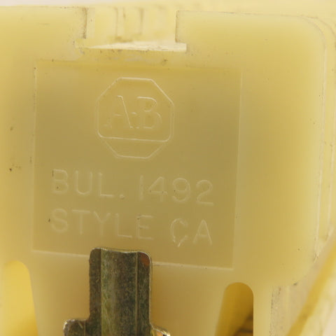 Allen Bradley Bul 1492 Style CA Single Pole Contact Blocks On Rail Lot Of 80