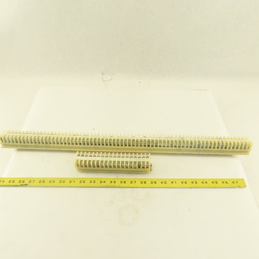 Allen Bradley Bul 1492 Style CA Single Pole Contact Blocks On Rail Lot Of 80