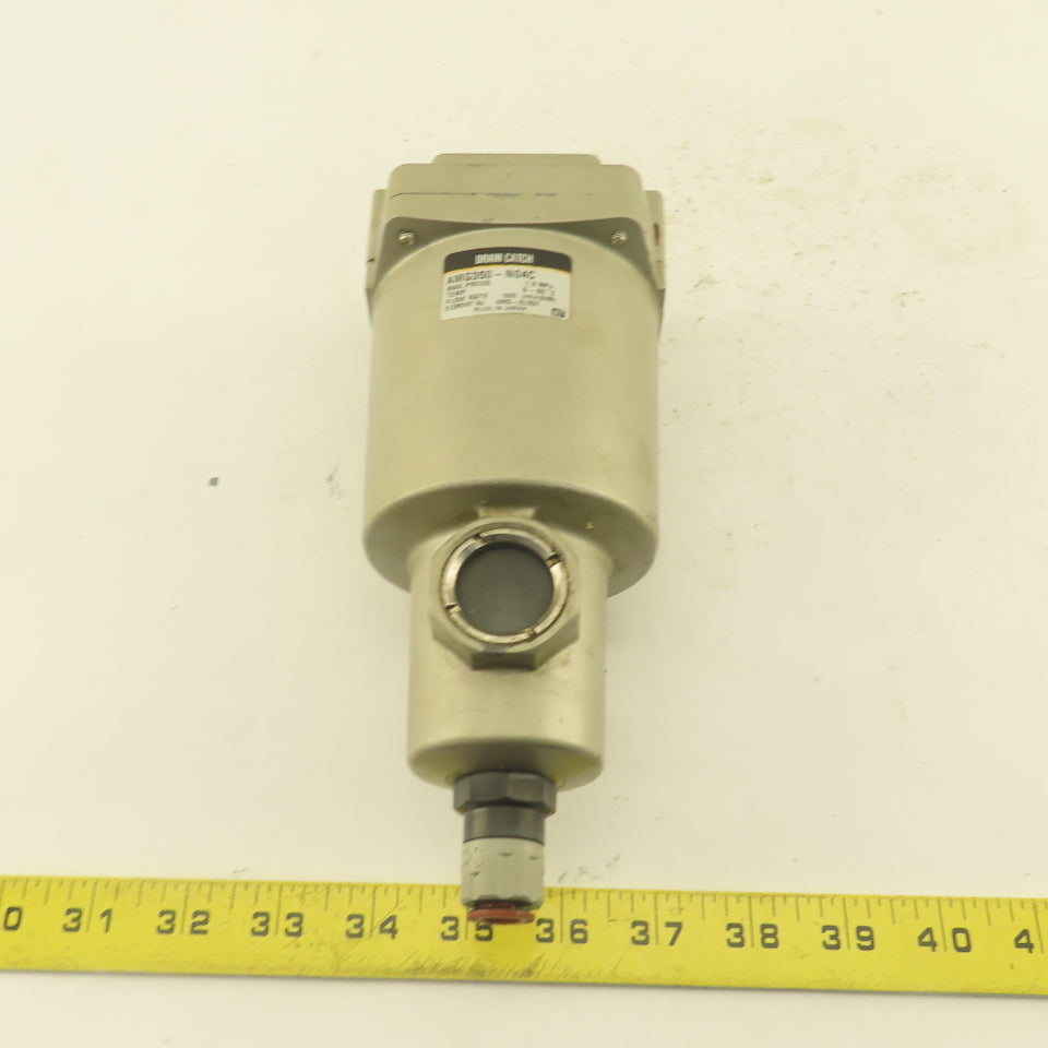SMC AMG350-N04C 1/2" NPT Pneumatic Condensate Separator Drain Catch 1500l/min