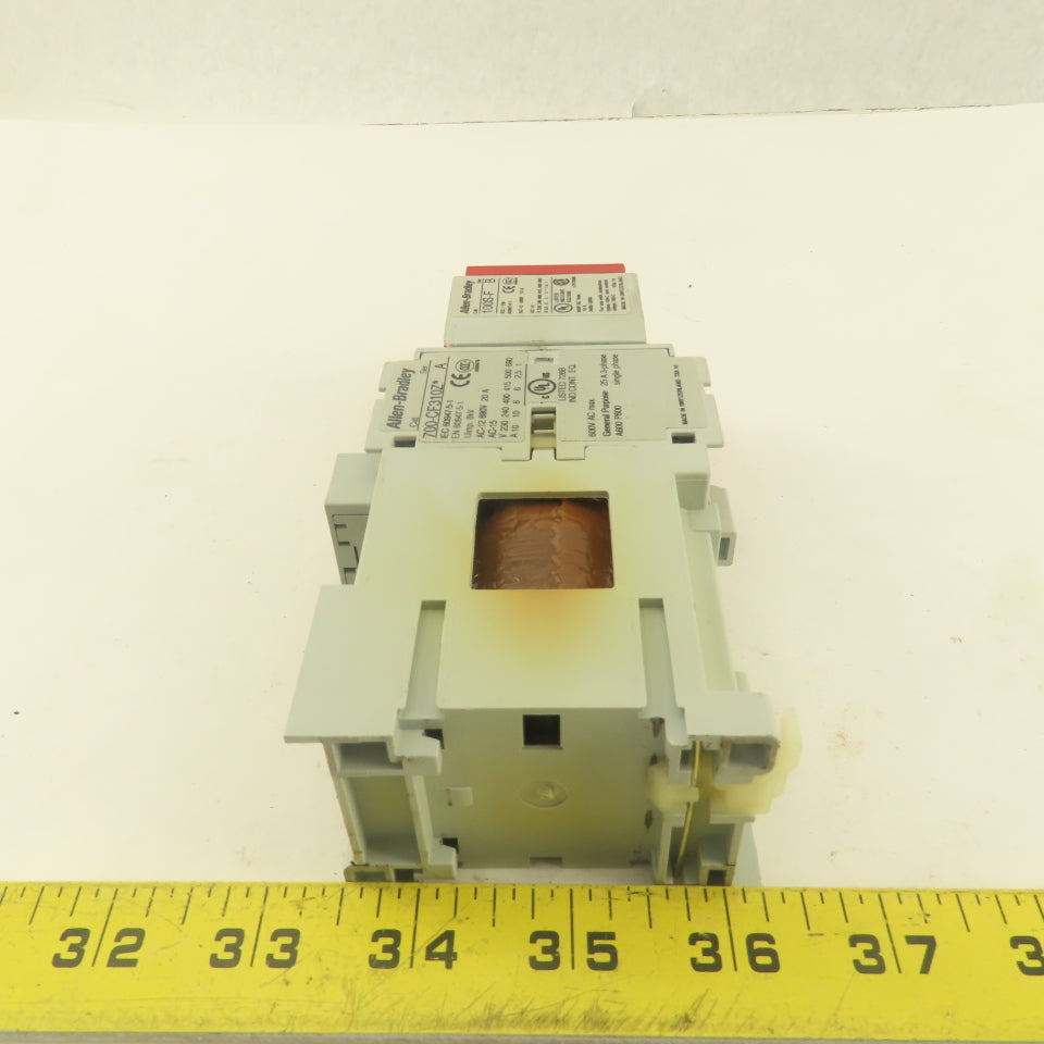 Allen Bradley 700-CF310Z 600V 25A 3Ph Contactor Relay 100S-F 24V Coil