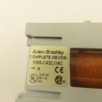 Allen Bradley 100S-C43ZJ14C 600V 75A Contactor Starter Overload 9-45A Trip 24VDC