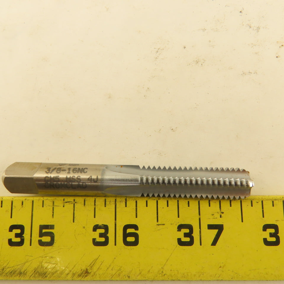 New England Tap 3/8"-16 GH5 Hand Tap Bottoming 4 Straight Flute Lot Of 4
