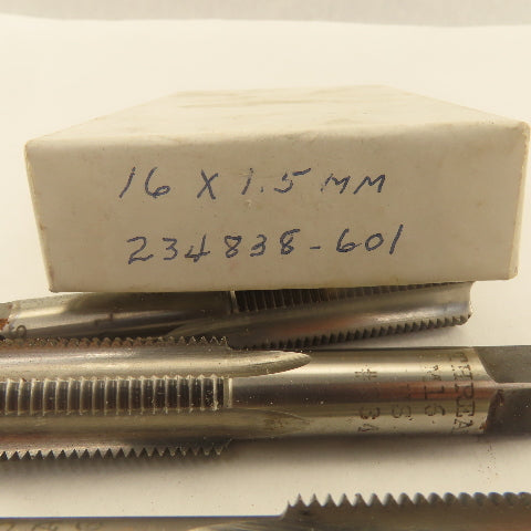 Thread Forms Inc. M16 x 1.5 Metric Bottom Tap 4 Straight Flute NOS USA Lot Of 3