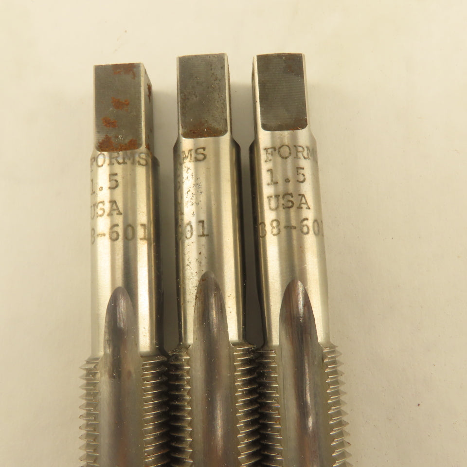 Thread Forms Inc. M16 x 1.5 Metric Bottom Tap 4 Straight Flute NOS USA Lot Of 3
