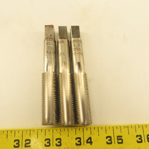 Thread Forms Inc. M16 x 1.5 Metric Bottom Tap 4 Straight Flute NOS USA Lot Of 3