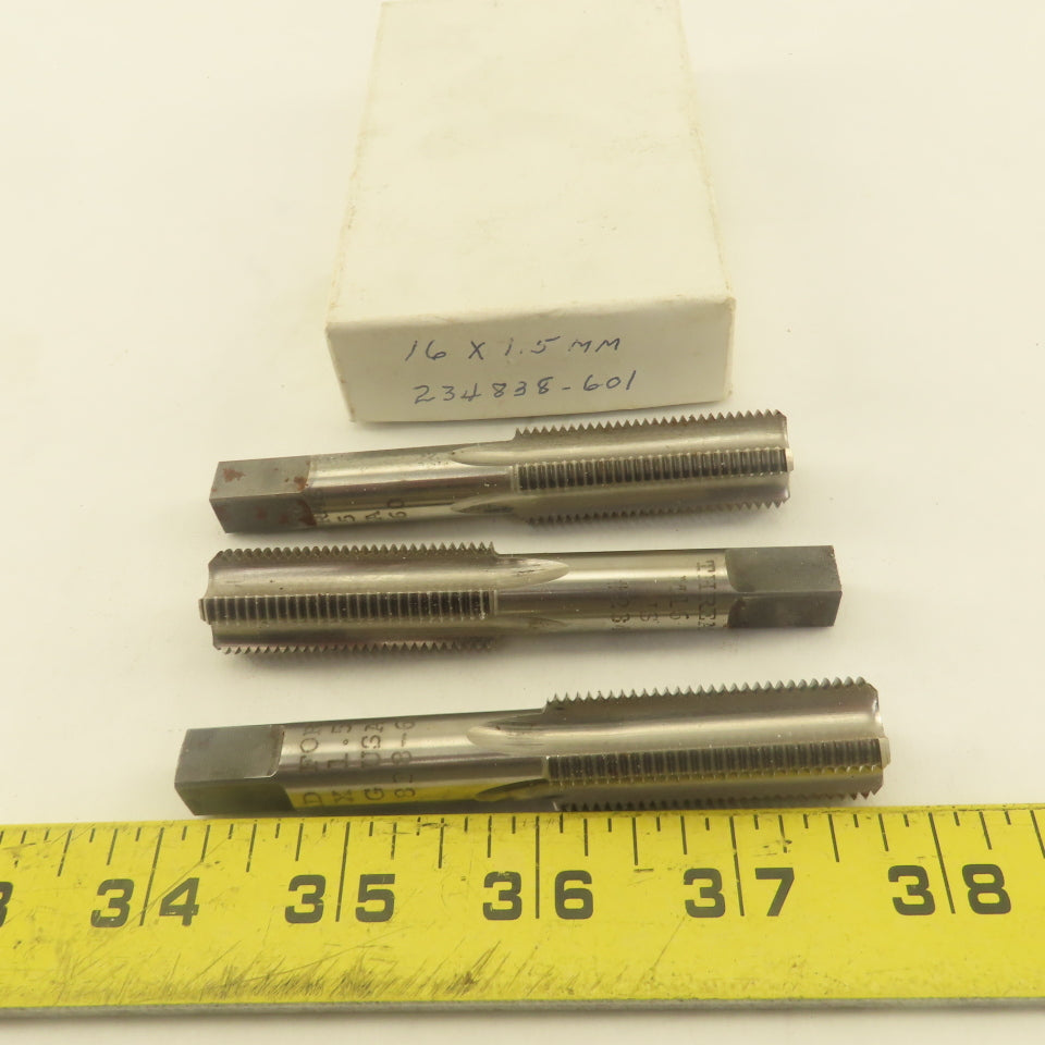 Thread Forms Inc. M16 x 1.5 Metric Bottom Tap 4 Straight Flute NOS USA Lot Of 3