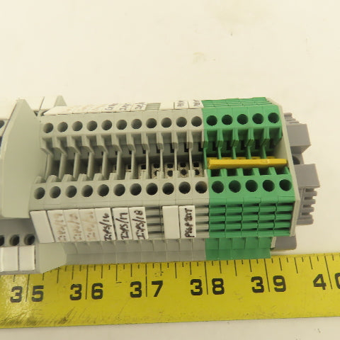 Allen Bradley 1495-JD3 Feed Thru Terminal Blocks Din Rail Assembly Lot Of 35