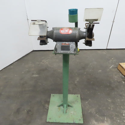 Dayton Model 4Z123 6" Bench Grinder 1/3Hp 3450RPM W/Pedestal Stand 115V USA