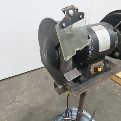 Duracraft 60758 8" Bench Grinder 3/4Hp 3450 RPM W/Pedestal Stand 115V