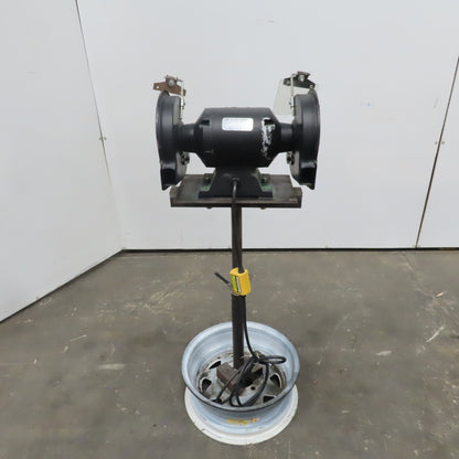 Duracraft 60758 8" Bench Grinder 3/4Hp 3450 RPM W/Pedestal Stand 115V