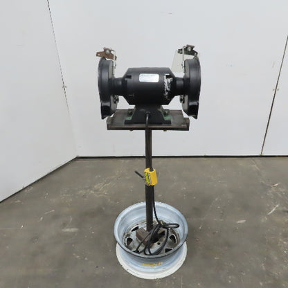 Duracraft 60758 8" Bench Grinder 3/4Hp 3450 RPM W/Pedestal Stand 115V