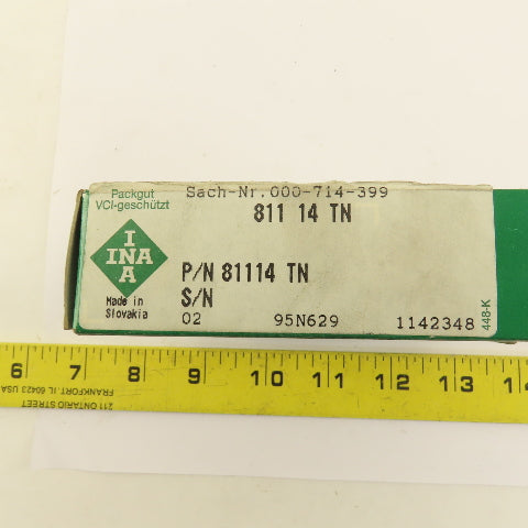 INA  81114 TN Thrust Cylindrical Roller Bearing OD 95MM ID 75MM Width 18MM