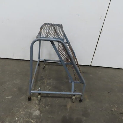 Cotterman 3 Step Steel Rolling Ladder Steps 24" Wide 30" Height 450Lb Cap